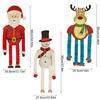 Christmas Cartoon Style Cute Home Decoration Store Window Display Santa Claus Style Christmas Tree Ornaments 1PC/3PCS