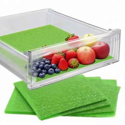 5 Pezzi Tappetini per Cassetti del Frigorifero Lavabili Tagliabili Pad per Mantenere Freschi Frutta e Verdura
