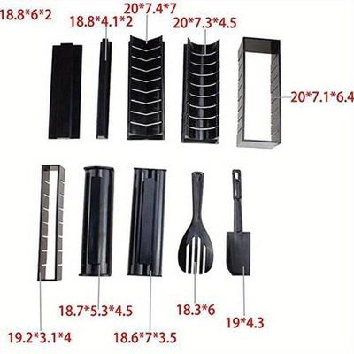 Užitečná forma na sushi DIY nádobí na sushi Kuchyňský gadget Rýžový a zeleninový váleček Váleček na sushi z mořských řas Nástroj pro domácí vaření