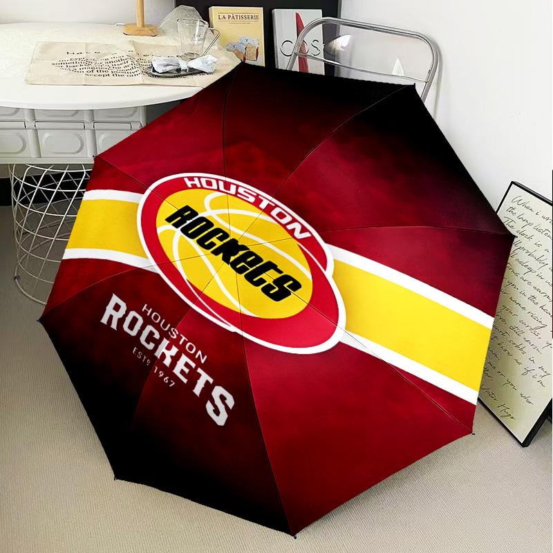 Rockets Basketball Team Umbrella Folding umbrella, automatic umbrella 8-Frame for Travel, camping Use Gift for Halloween Christmas