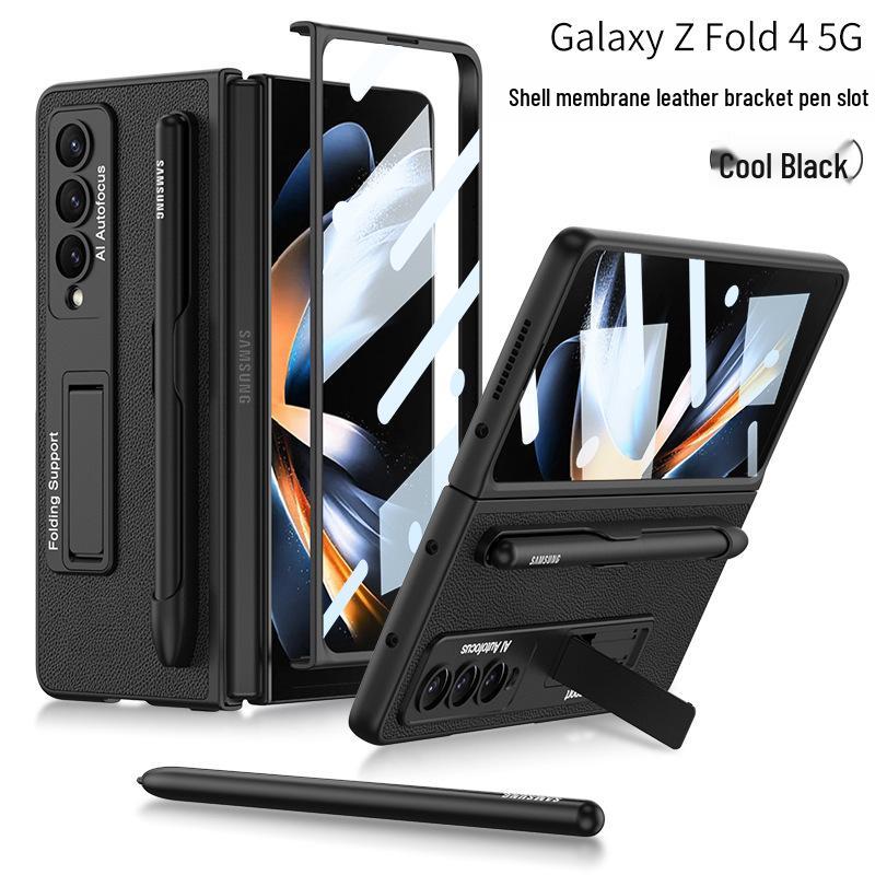 

Samsung ZFold4 Leather Phone Case with Pen Slot & Stand Samsung Z Fold 4