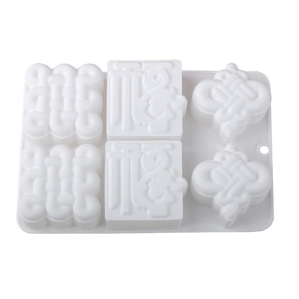 Chinese New Year Fu Character Cake Molds Silicone Baking Tool Suitable for Festival Dessert and Cultural Celebration