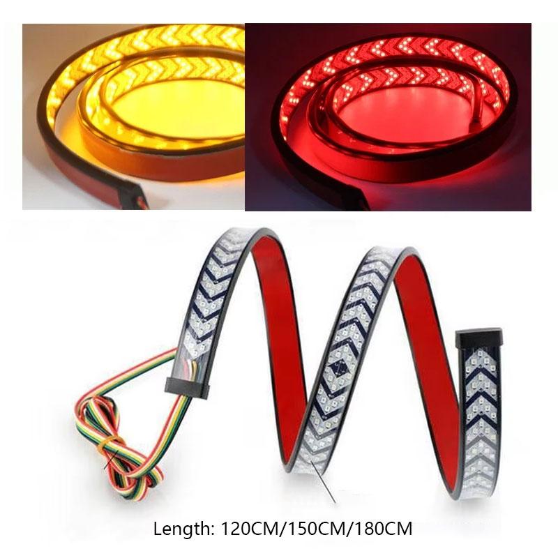 Car Truck LED Tailgate light Strip for Jeep Pickup Turn Signal Lamp Reverse Brake Lamp Sequential Flowing Turnning Lamp 12-24V