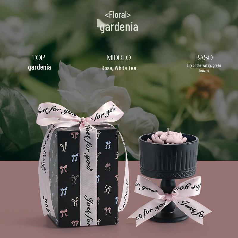Camellia Scented Candle Gift Box: Perfect Birthday Gift for Girls and Best Friends, Bedroom Decor. 170g