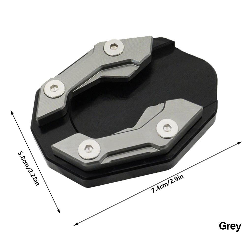 Aluminum Alloy Universal Motorcycle Bike Kickstand Extender Foot Side Stand Extension Foot Support Plate Motorbike Accessories