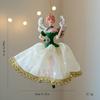 Xmas Ballet Girl Ornament Delicate Dancing Girl Pendant for Holiday Xmas Home Decor