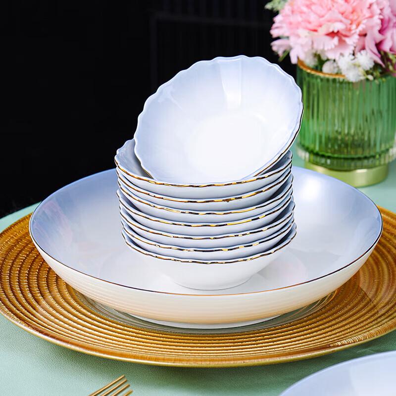 Assiette à dîner en céramique Jiejiajie T835 8 pouces