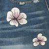 Jeans Rasgados con Calavera de Moda para Mujer - Estilo Europeo y Americano, Pierna Recta, Dobladillo Enrollado, Pantalones de Talla Grande