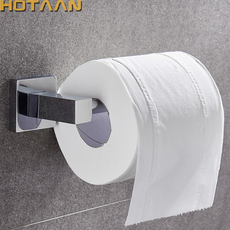 Bathroom Lavatory Toilet Paper Roll Holder Wall Mount Polished Chrome Stainless Steel YT-11392-S