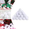 50Pcs 7cm Kids Snowball Indoor Snowball Fight Fake Snowballs Realistic Christmas Snow Balls for Kids Adults Indoor
