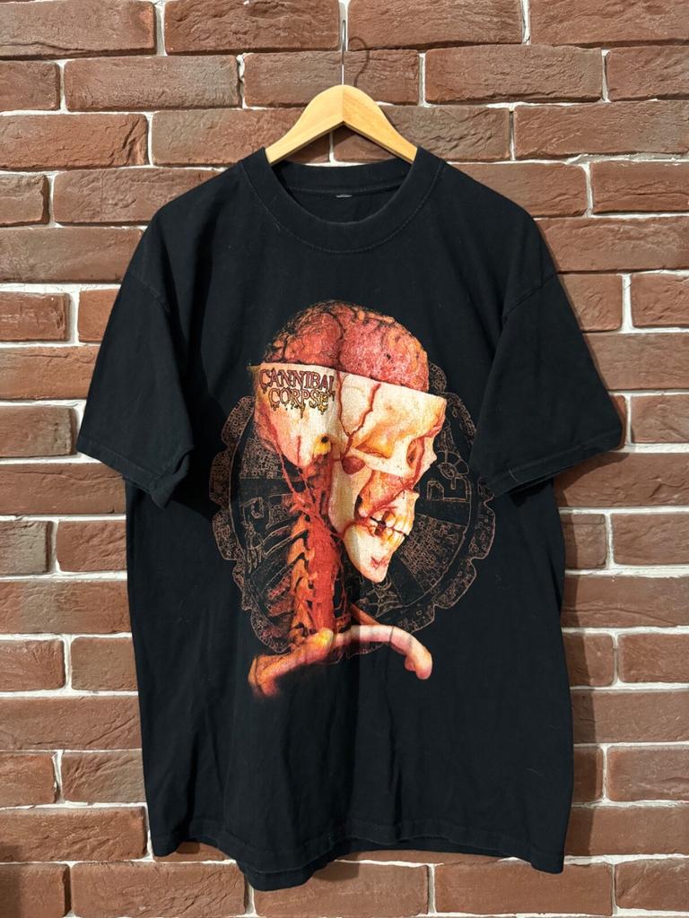 Rare 2000 Cannibal Corpse Skeleton Death Metal Band Tee large black Unisex T-Shirt