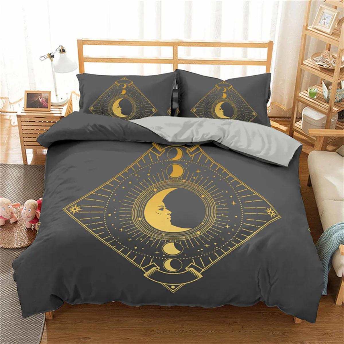 

Dreamcatcher Bohemian Mplusala Sun Mon plus Feather Print Soft Duvet Cover Microfiber Bedrom Decorations for Women Gifts Quen King 120*200cm Single