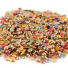 Japanese-Style Ceramic & Gold-Edged Pearls for Nail Art - Variety of Sizes & Colors