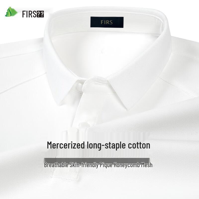 Men s Pique Long-staple Cotton Business Casual Polo Shirt L