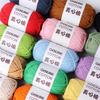 Core-Filled Cotton Wool Yarn for DIY Knitting: Ideal for Toys, Scarves, and Floor Mats