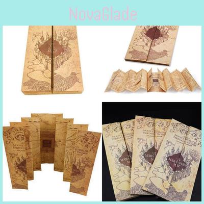 Harry Potter Marauders Map Vintage Collectible Poster Magic Replica For Fans Home Decor