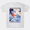 Herren Schwarzes Print-T-Shirt Stone Roses - I Wanna Be Adored No-Cut Transferpapier Druck Baumwoll-T-Shirt