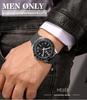 HELEI 2024 Men's Quartz Outdoor Sport Watch with Silicone Strap