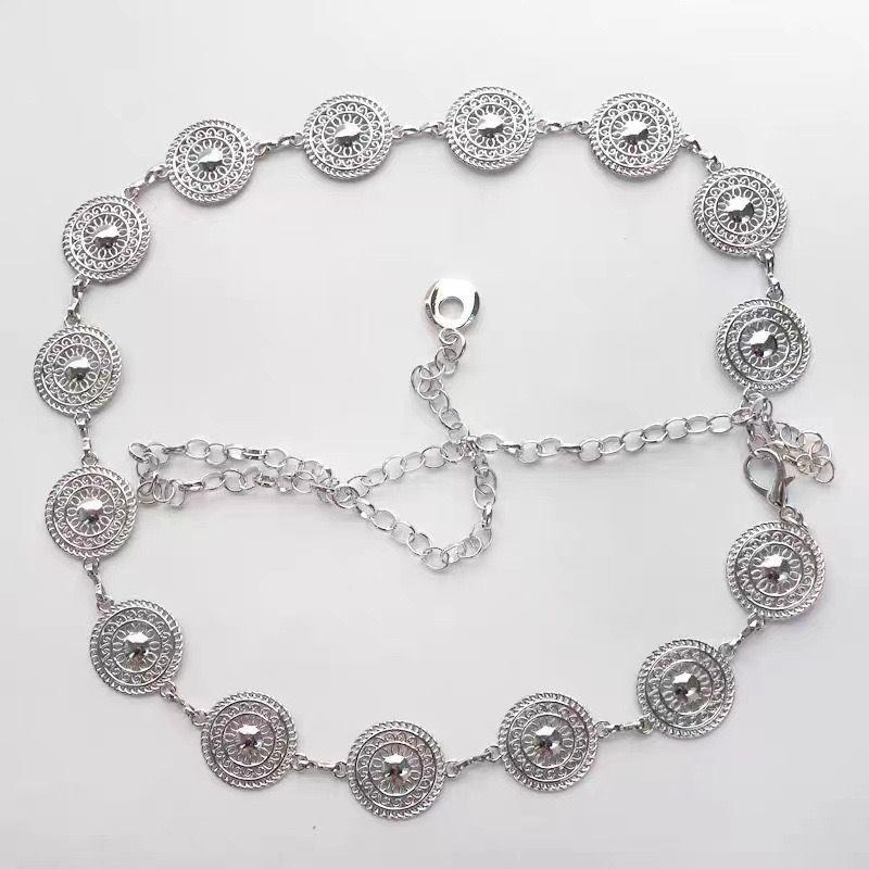 Elegant Vintage Metal Waist Chain Accessory Stylish Design For Skirts And Outfits