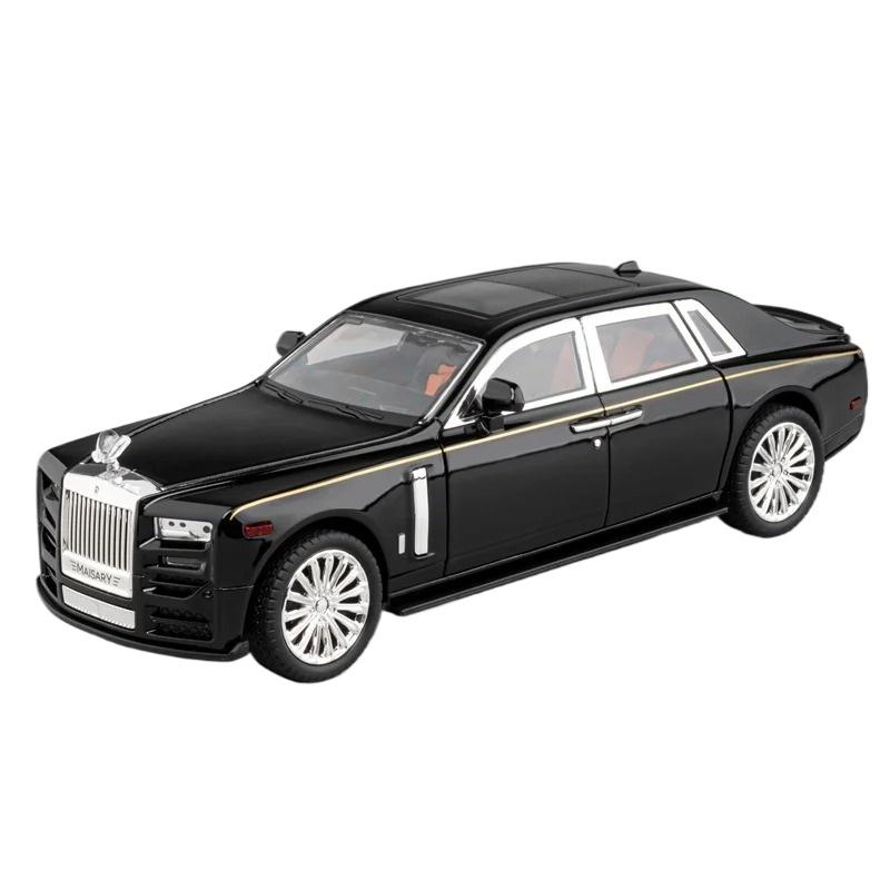 Simulated 1/22 Rolls-Royce Phantom Model Toy, Alloy Die-cast Car Model, Suitable for Boys' Birthday Gifts, Collection Ornaments
