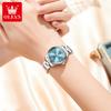 OLEVS 3668 Women Watch Fashion Business Quartz Watch Roman Scale Stainless Steel Waterproof Luminous Watch Elegant Women Watch