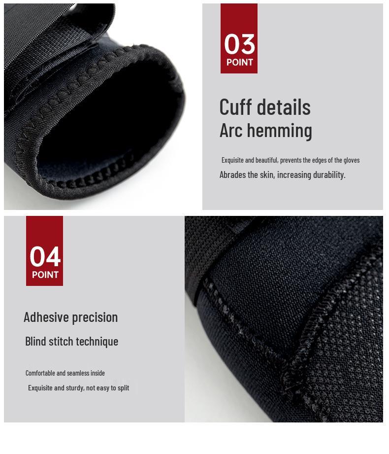 3mm/5mm Thickened Warm Non-Slip Cut-Resistant Diving Gloves for Adults and Children