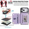 Zipper Wallet Case for iPhone 17/16e/16 Pro Max iPhone Air Women Crossbody Purse Credit Card Holder Lanyard Flip Kickstand Cover