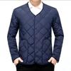 Men's Winter Thickened Down Cotton Clothes, Solid Color Casual Stand Collar Single Breasted Fleecing Cotton-padded Clothes