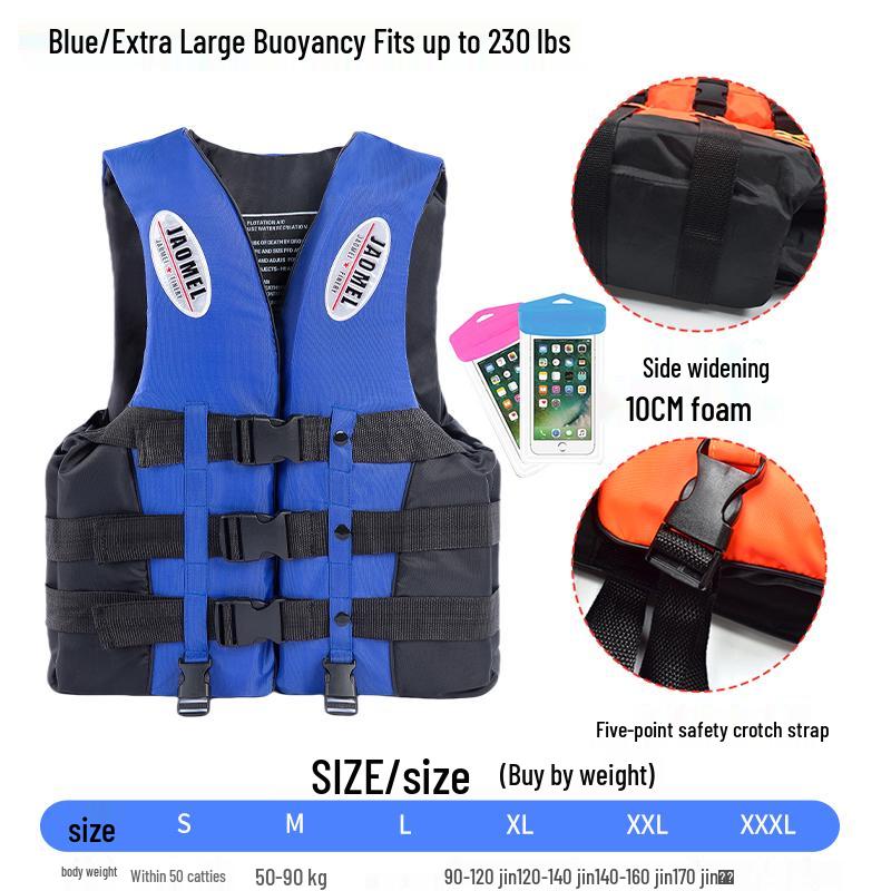 Professional High Buoyancy Portable Life Jacket for Adults & Children - Marine Fishing Vest