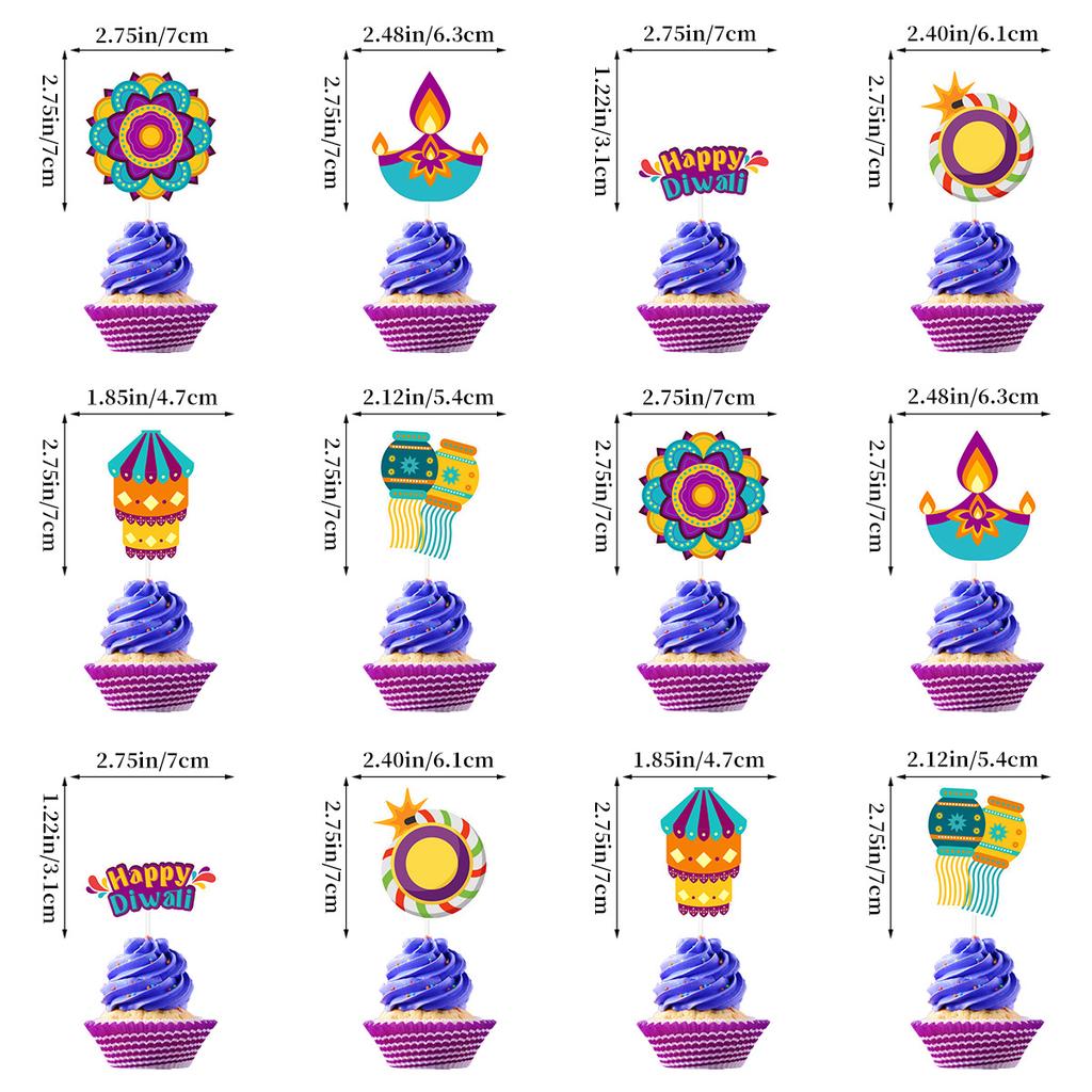 Indian Diwali Party Arrangement Happy Diwali Flag Cake Plugin Vortex Set