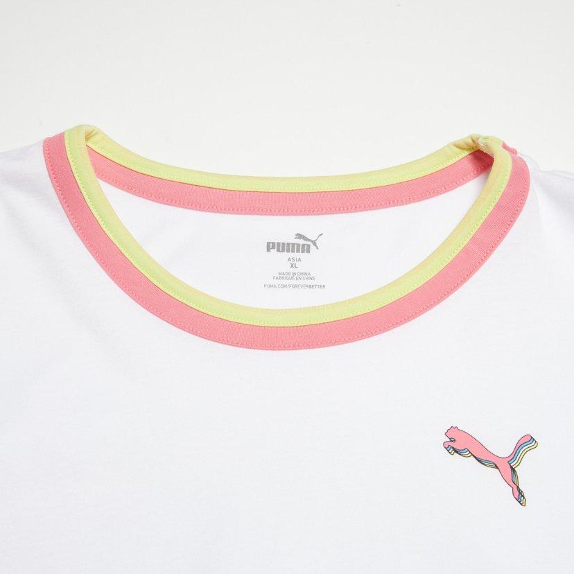 Puma Fashionable Breathable Casual Short Sleeve Regular T-Shirt Women Tops Puma-White 845635-02