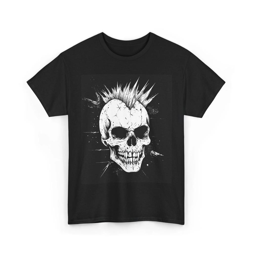 MOHAWK SCHÄDEL METALL ROCK PUNK T-Shirt TEE GESCHENK MÄNNER FRAUEN STREETWEAR GRUNGE SHIRT