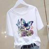 A New Heart-shaped and Cute Women's Commuter Instagram Summer Printed Short-sleeved Round-neck T-shirt Women Clothing Graphic