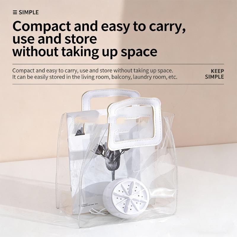 Powerful Dishwasher Portable Electric Cleaning Device ABS Texture Clothing Washing Machine for Travel Kitchen Home Use