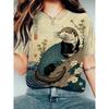 Women's Funny Animal Printed T Shirt Short Sleeve Tees Tops 3D Print O-Neck T-Shirts Summer Casual Women's Clothing Apparel