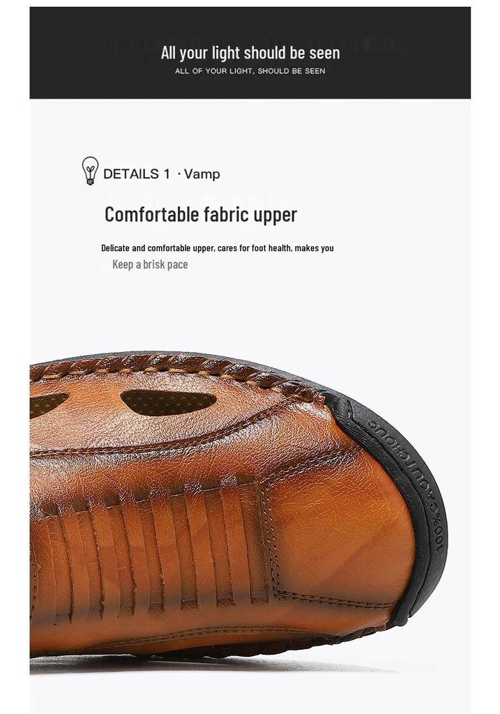 2026 Men's Plus Size Closed-Toe Beach Sandals - Non-Slip Soft Sole Summer Slippers