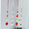 Unique Bag Charm Cute Strawberry Phone Pendant Stylish Keyring Pendant for Key