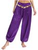 S-XXL Womens Belly Dance Outfit V Neck Short Sleeve Gold Trim Crop Top and Sequin Tassel Long Pants 2-piece Set for India Dance Folk Dance