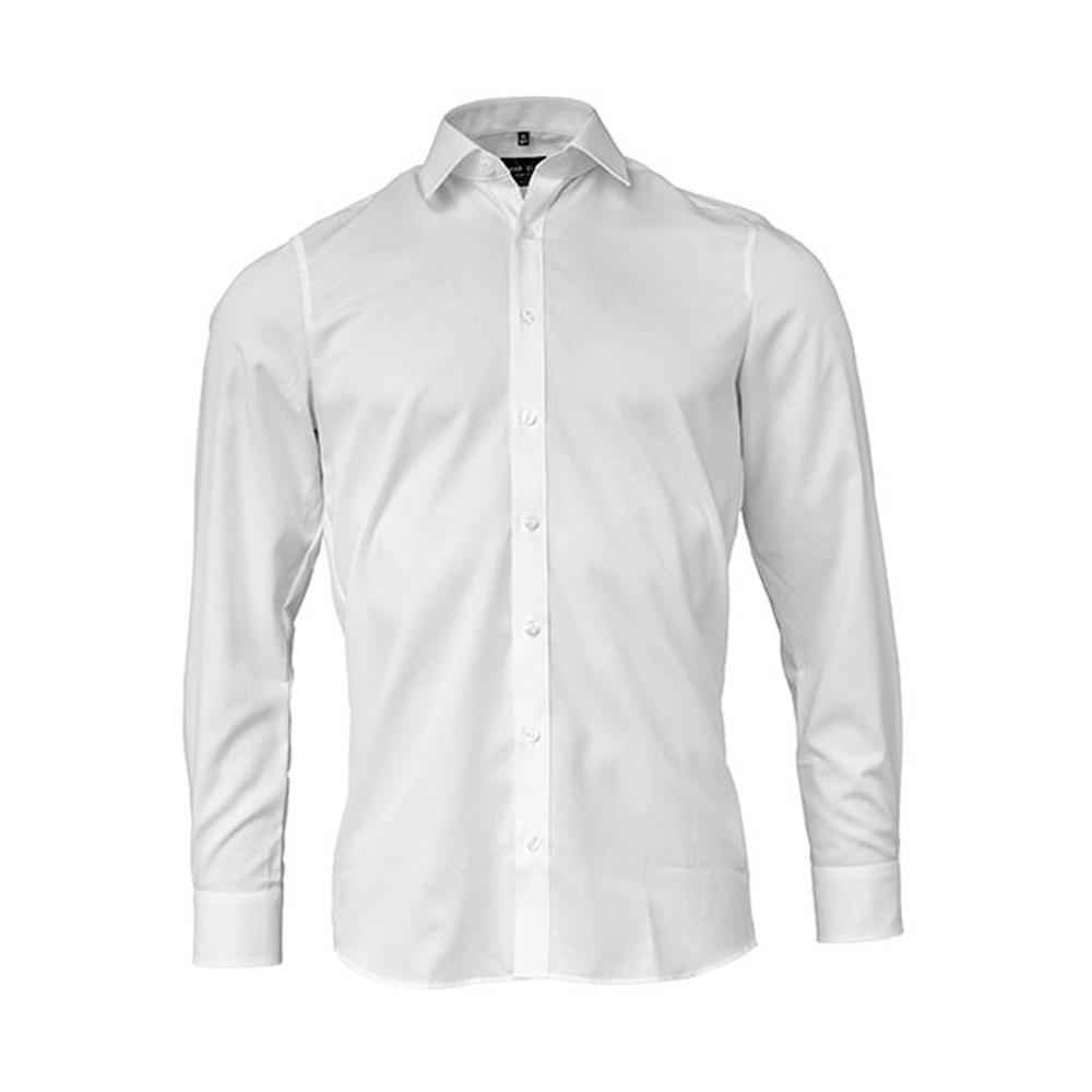 Marvelis Mens Poplin Slim Long-Sleeved Shirt