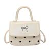 2025 Summer New Bow Bag Korean Version Personalized Ins Women's Handbag Fashionable and Simple Shoulder Oblique Span Bag