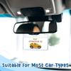 5 Pcs Horizontal Clear Parking Permit Holder Parking Pass Holder Rearview Mirror Hanger Parking Permit Card Holder for Car Passes Stickers Permits