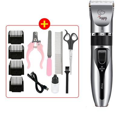 Aparat de tuns electric pentru câini/pisici, aparat de ras reîncărcabil USB, aparat de ras electric, aparat de tuns profesional pentru animale cu decibeli mici