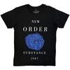 New Order Carbon T-Shirt: Substance 1987 (Black) OFFICIAL NEW