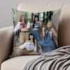 GirlGroup Kpop KKISS OF LLIFE Cushion Cover Pillowcase Antidustmite Invisible Zipper Short Plush Sofa Cushion