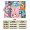 The Amazing World Of Gumballs Soft Warm Blanket  Child Plush Throw Blanket Pattern Couch Chair Flannel Bedspread Sofa Bed Cover