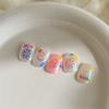 Cute Expression Nail Stickers, Sunflower Flower 3D Relief Nail Decoration Decals, Suitable for Ladies Nail Art