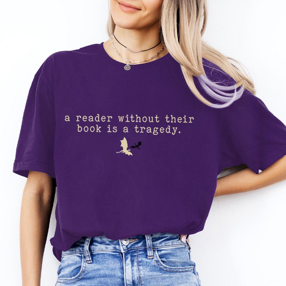 Vintage Dragon Rider Print Shirt Reader Fourth Wing Without Their Book Bookish Lover Tshirt Short Sleeve Y2K Top Streetwear