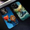 Cute P-Paddington B-BearS  Phone Case For iPhone 17,16,15,14,13,12,11 Plus,Pro Max,XS,Colorful Silver Black Cover