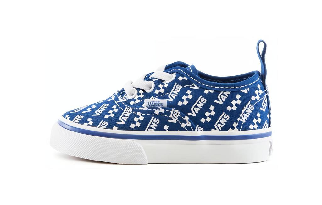 Vans Authentic Elastic Laces Toddler 'Logo Repeat - True Blue'