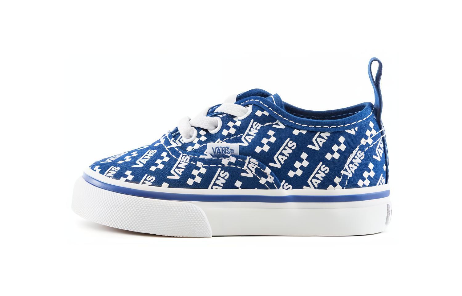 Vans Authentic Elastic Laces Toddler  Logo Repeat - True Blue  20